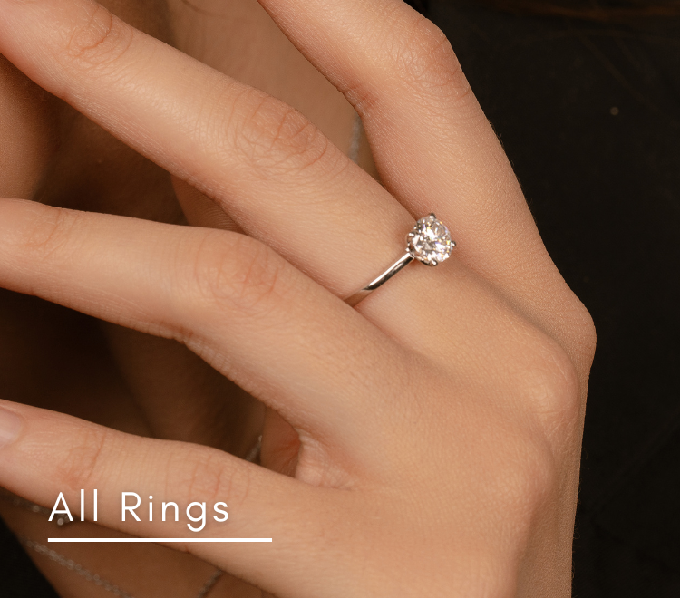 Lab grown diamond rings