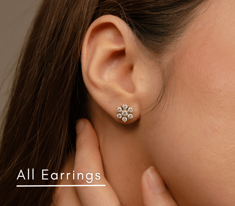 Lab grown diamond earrings
